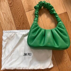 JW PEI green leather bag